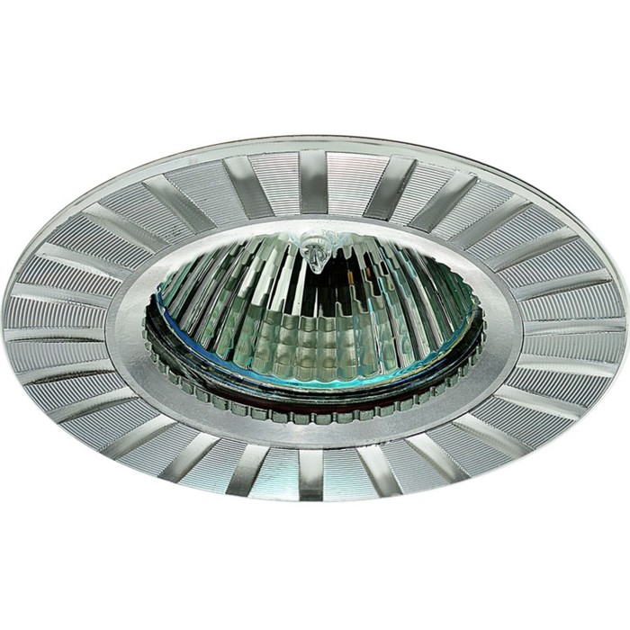 Светильник встраиваемый IL.0021.0620, GU5.3, 50 Вт, цвет алюминий, d=65мм