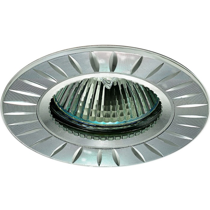 Светильник встраиваемый IL.0021.0720, GU5.3, 50 Вт, цвет алюминий, d=65мм