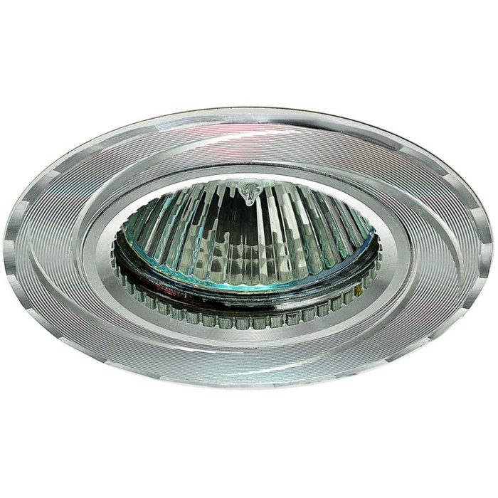 Светильник встраиваемый IL.0021.0420, GU5.3, 50 Вт, цвет алюминий, d=65мм