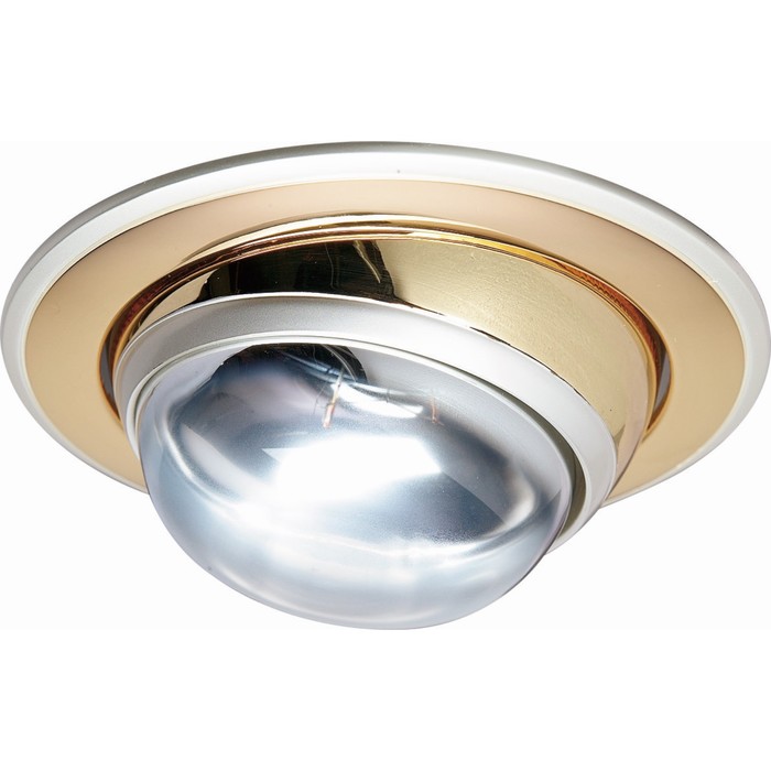 Светильник встраиваемый IL.0008.4427, E14, 60 Вт, цвет золото, серебро, d=85мм