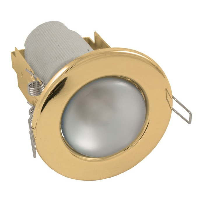 Светильник встраиваемый R50 G, E14, 60 Вт, цвет золото, d=60мм