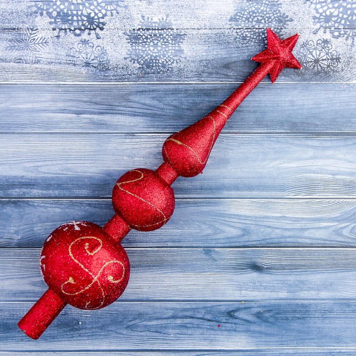 Наконечник "Расписной" 6*30 см, красный