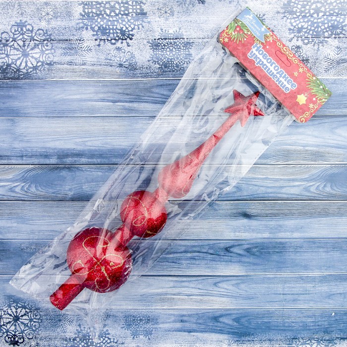 Наконечник "Расписной" 6*30 см, красный