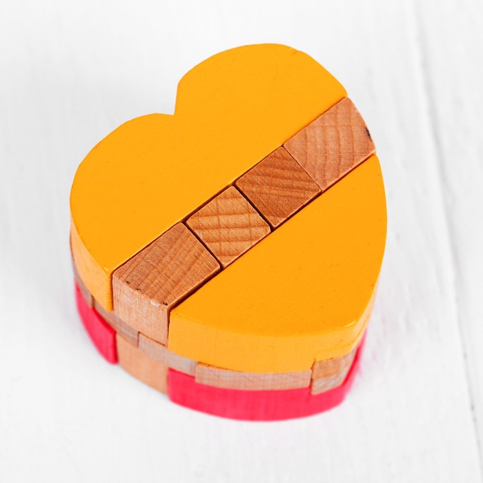 Головоломка "Сердце", цветная