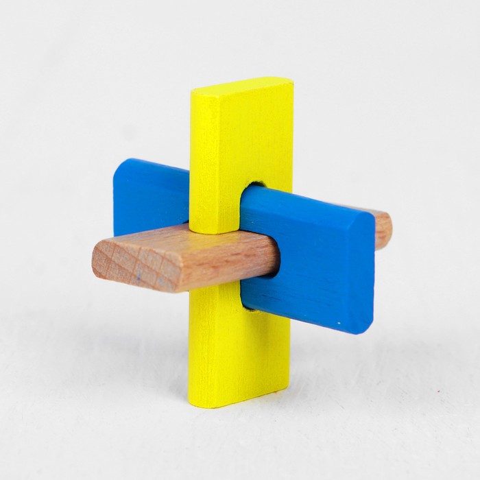 Головоломка "Тройной крест", цветная