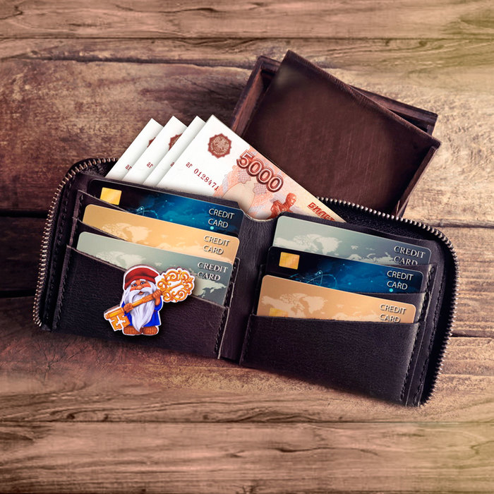 Кошелечная фигурка домовой "Дедушка Хотей"