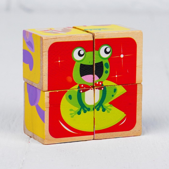 Кубики &quot;Насекомые&quot;, 4 шт.