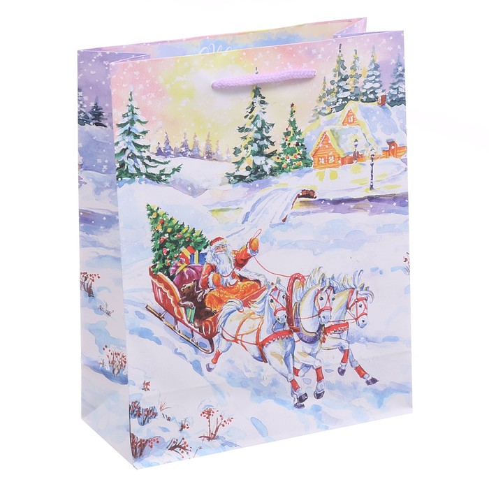 Пакет ламинированный вертикальный «Волшебного Нового Года!», L 31 × 40 × 9 см