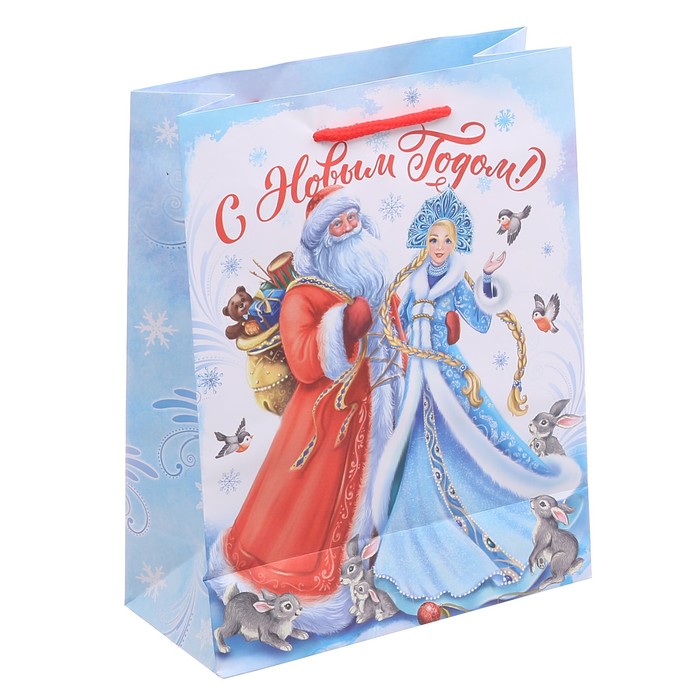 Пакет ламинированный вертикальный «С Новым Годом!», 23 × 27 × 8 см