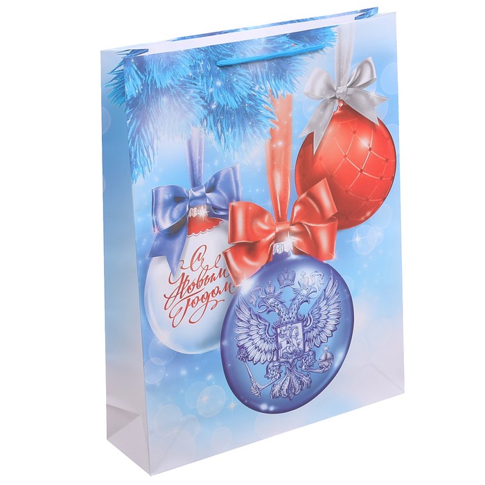 Пакет ламинированный вертикальный «С Новым Годом», L 31 × 40 × 9 см