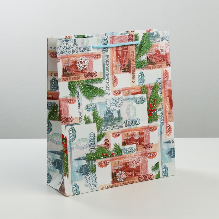 Пакет ламинированный вертикальный «Беззаботного года!», 23 × 27 × 8 см