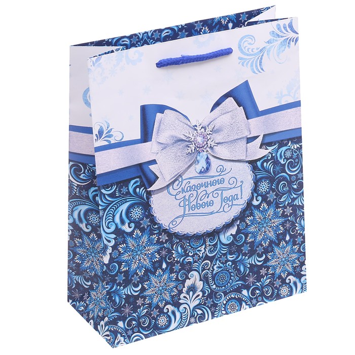 Пакет ламинированный вертикальный «Сказочного Нового Года», L 31 × 40 × 9 см