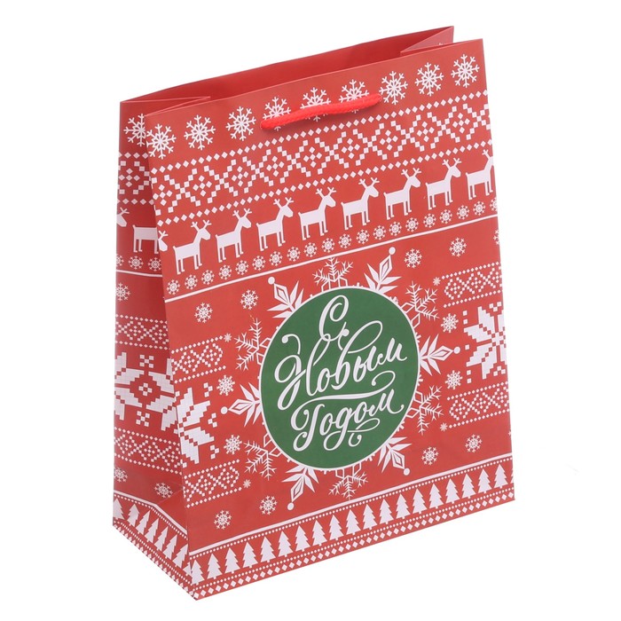 Пакет ламинированный вертикальный «Уютного Нового Года!», 18 × 23 × 8 см