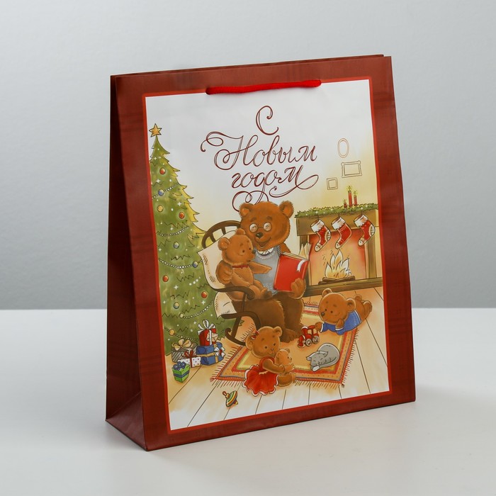 Пакет ламинированный вертикальный «Семейного счастья!», ML 23 × 27 × 8 см