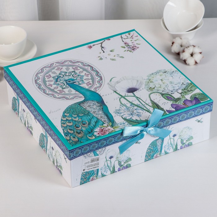 Подставка для торта 31 см "Жар-птица", с лопаткой