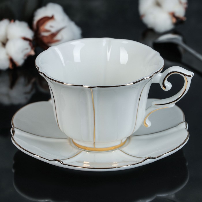 Чайная пара 220 мл "Клэр", блюдце 15 см