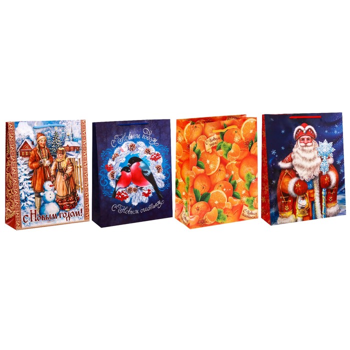 Набор пакетов микс «Новый Год», L 31 × 40 × 9 см
