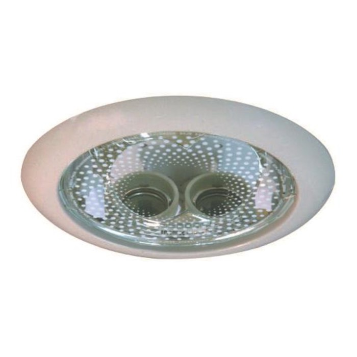 Светильник Downlight IL.0008.4707, КЛЛ Е27, 2x13 Вт, цвет никель, d=140мм