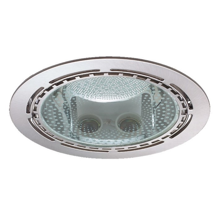 Светильник Downlight IL.0008.6407, КЛЛ Е27, 2x26 Вт, цвет никель, d=21,5мм