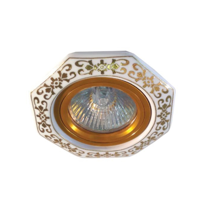 Светильник встраиваемый IL.0024.0123, GU5.3, 50 Вт, цвет золото, d=60мм