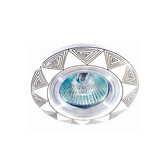 Светильник встраиваемый IL.0024.1229, GU5.3, 50 Вт, цвет алюминий, d=60мм