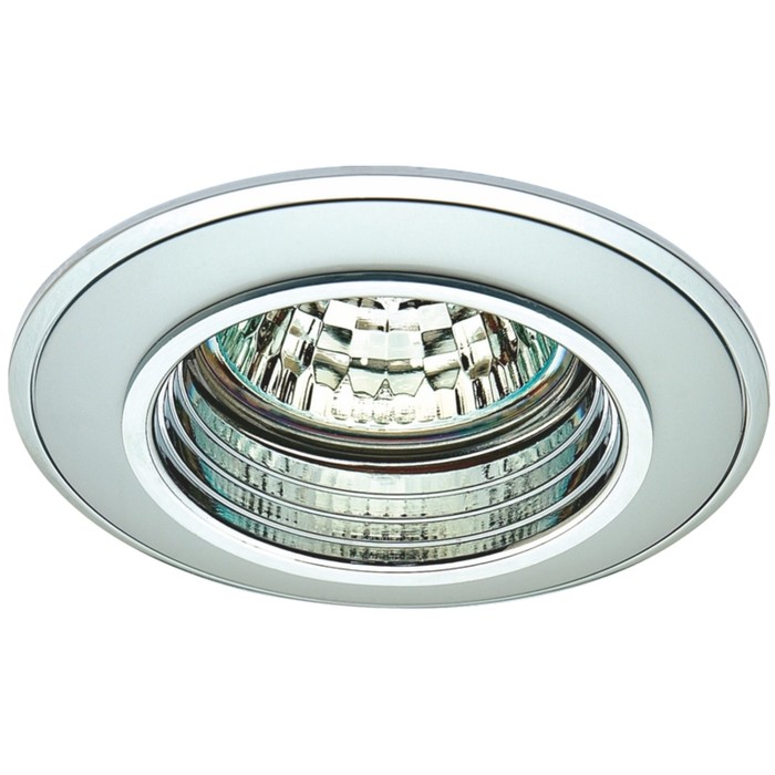 Светильник встраиваемый IL.0008.0131, GU5.3, 50 Вт, цвет хром, d=76мм