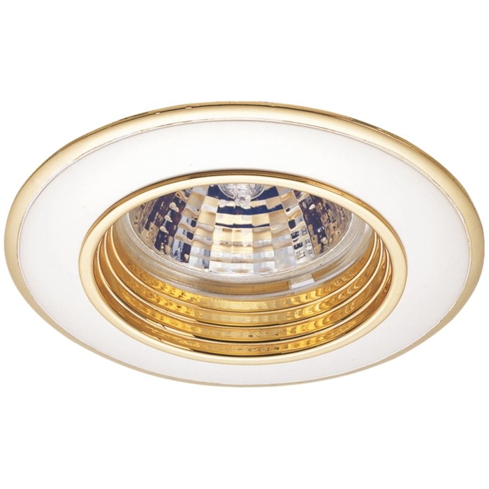 Светильник встраиваемый IL.0008.0132, GU5.3, 50 Вт, цвет золото, d=76мм