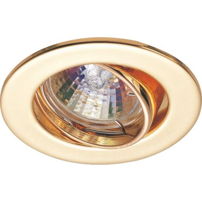 Светильник встраиваемый IL.0008.1304, GU4, 35 Вт, цвет золото, d=56мм