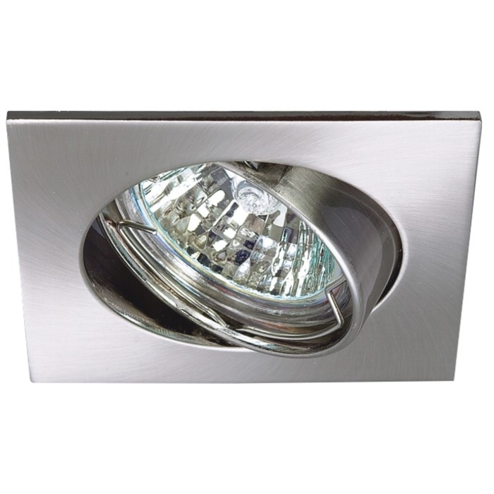 Светильник встраиваемый IL.0008.2407, GU5.3, 50 Вт, цвет никель, d=75мм