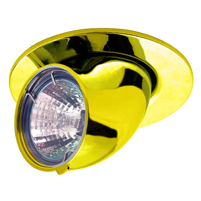 Светильник встраиваемый IL.0008.5304, GU5.3, 50 Вт, цвет золото, d=80мм