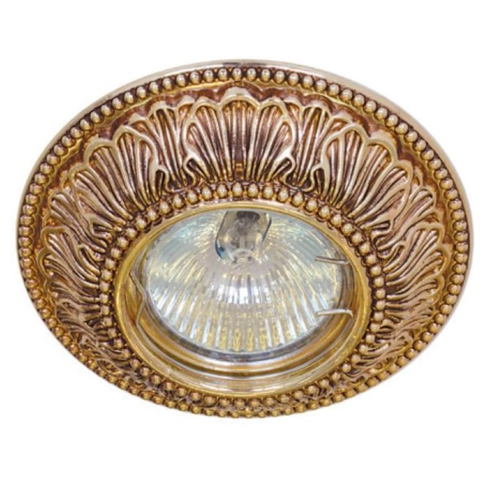 Светильник встраиваемый IL.0019.0151, GU5.3, 50 Вт, цвет золото, d=60мм