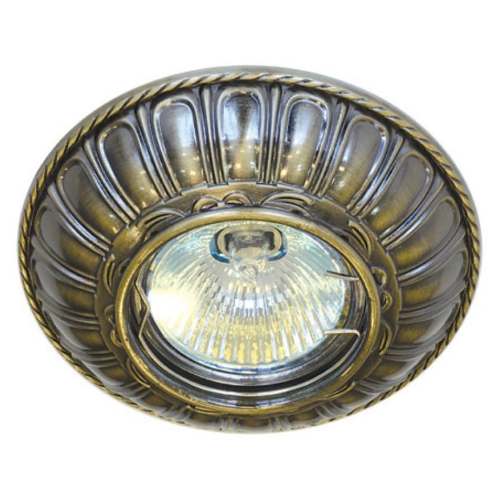 Светильник встраиваемый IL.0019.0205, GU5.3, 50 Вт, цвет бронза, d=60мм