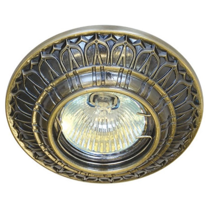 Светильник встраиваемый IL.0019.0305, GU5.3, 50 Вт, цвет бронза, d=60мм