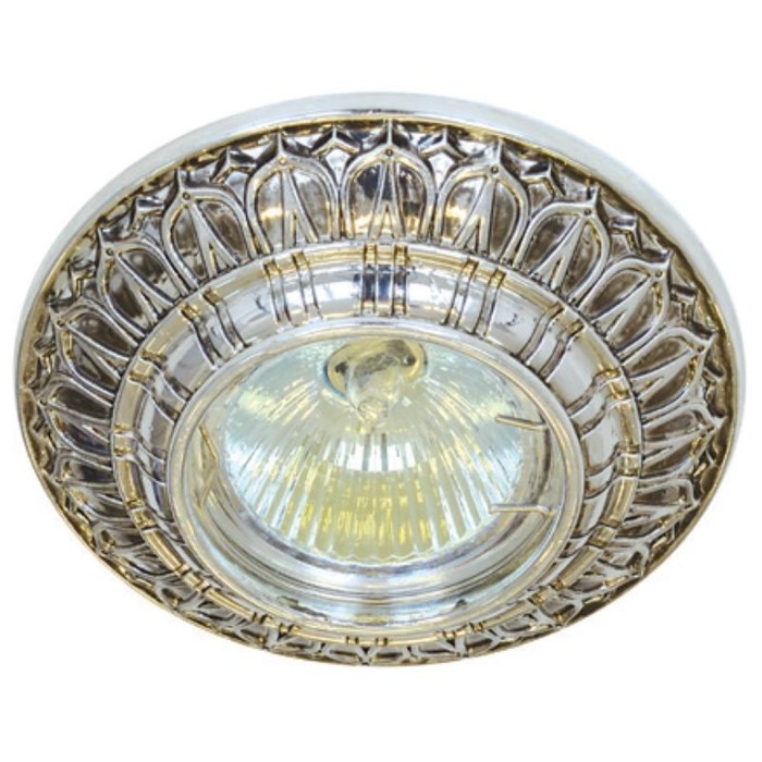 Светильник встраиваемый IL.0019.0350, GU5.3, 50 Вт, цвет серебро, d=60мм