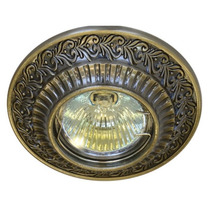 Светильник встраиваемый IL.0019.0405, GU5.3, 50 Вт, цвет бронза, d=60мм