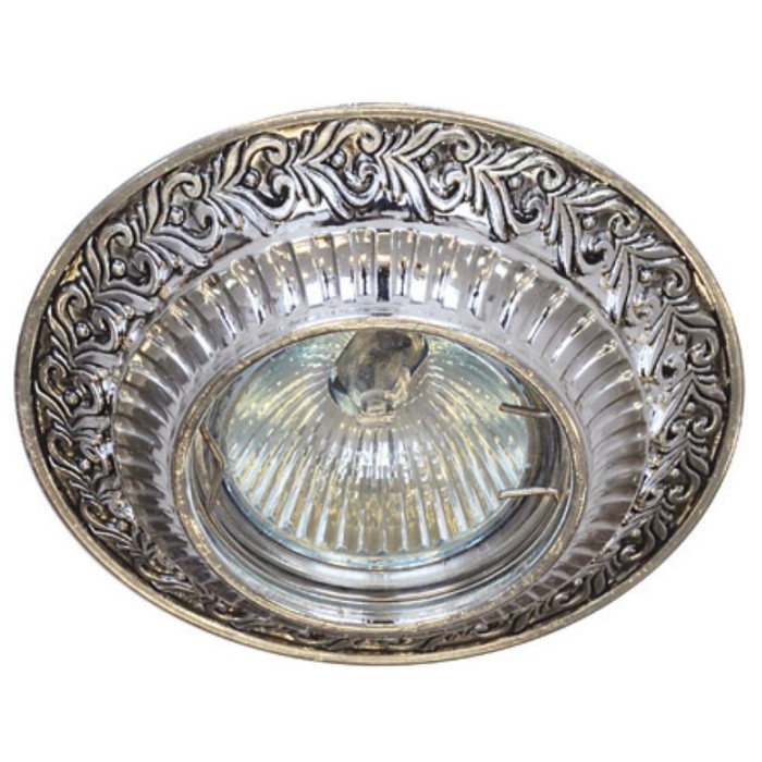 Светильник встраиваемый IL.0019.0450, GU5.3, 50 Вт, цвет серебро, d=60мм