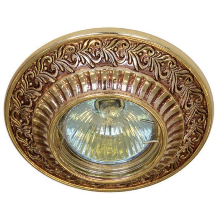 Светильник встраиваемый IL.0019.0451, GU5.3, 50 Вт, цвет золото, d=60мм