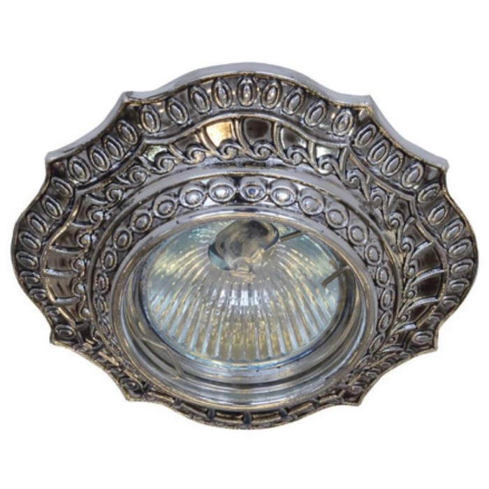 Светильник встраиваемый IL.0019.0550, GU5.3, 50 Вт, цвет серебро, d=60мм