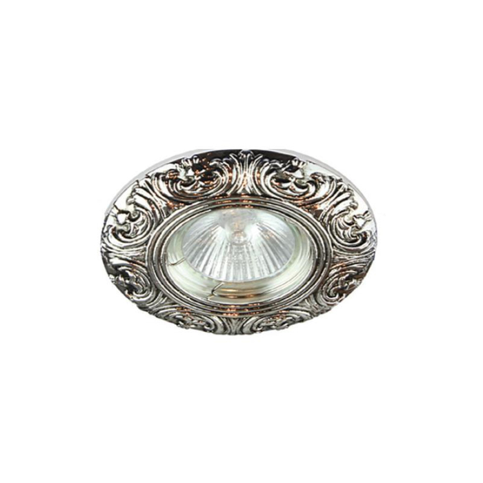 Светильник встраиваемый IL.0019.0650, GU5.3, 50 Вт, цвет серебро, d=60мм