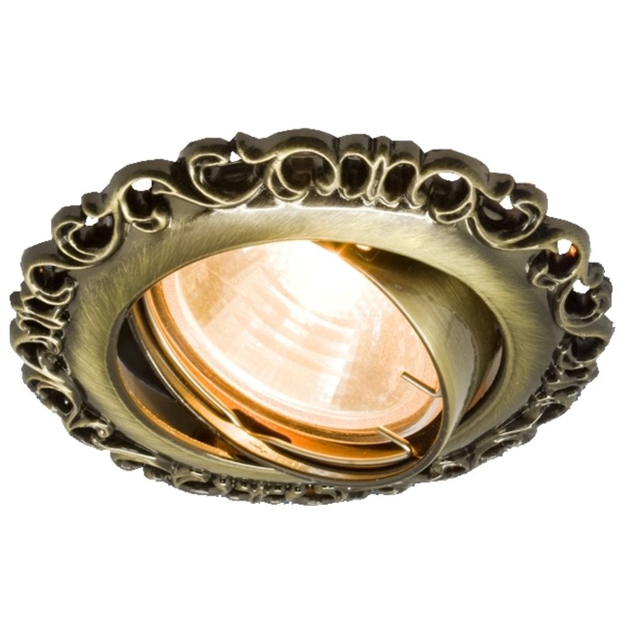 Светильник встраиваемый IL.0800.0105, GU5.3, 50 Вт, цвет бронза, d=60мм