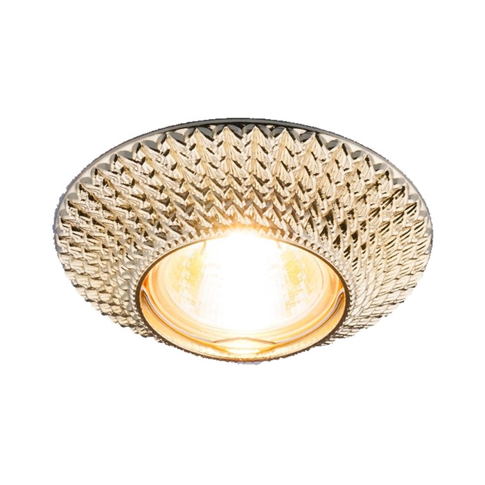 Светильник встраиваемый IL.0800.0204, GU5.3, 50 Вт, цвет золото, d=75мм