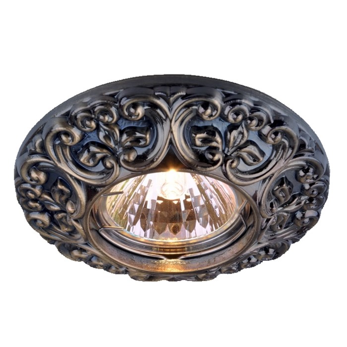 Светильник встраиваемый IL.0800.0305, GU5.3, 50 Вт, цвет бронза, d=75мм