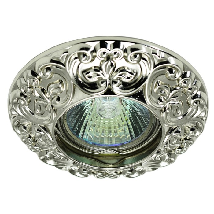 Светильник встраиваемый IL.0800.0307, GU5.3, 50 Вт, цвет никель, d=75мм