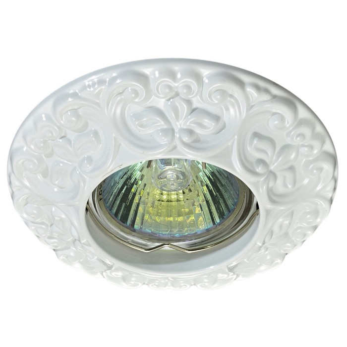 Светильник встраиваемый IL.0800.0315, GU5.3, 50 Вт, цвет белый, d=75мм