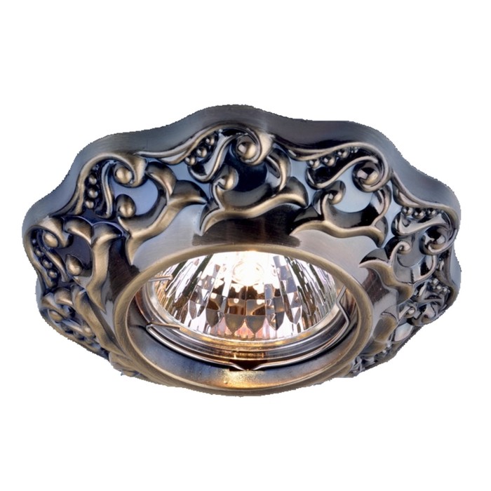 Светильник встраиваемый IL.0800.0405, GU5.3, 50 Вт, цвет бронза, d=75мм