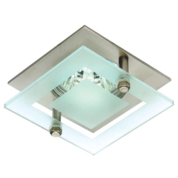 Светильник встраиваемый IL.0009.0155, GU5.3, 50 Вт, цвет никель, d=60мм