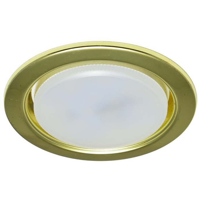 Светильник встраиваемый IL.0008.9404, GX53 4000-4500К, 6 Вт, цвет золото, d=90мм