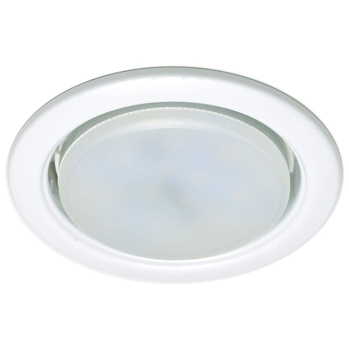 Светильник встраиваемый IL.0008.9415, GX53 4000-4500К, 6 Вт, цвет белый, d=90мм