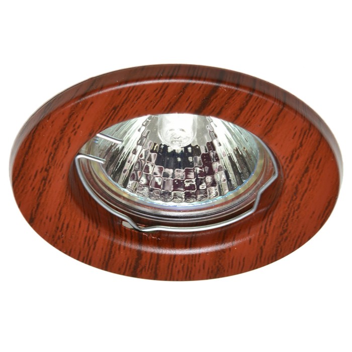 Светильник встраиваемый IL.0020.0387, GU5.3, 50 Вт, цвет темное дерево, d=55мм