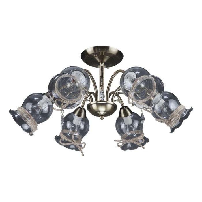 Люстра "Синтия" 6x40Вт E14 бронза 59x59x24см